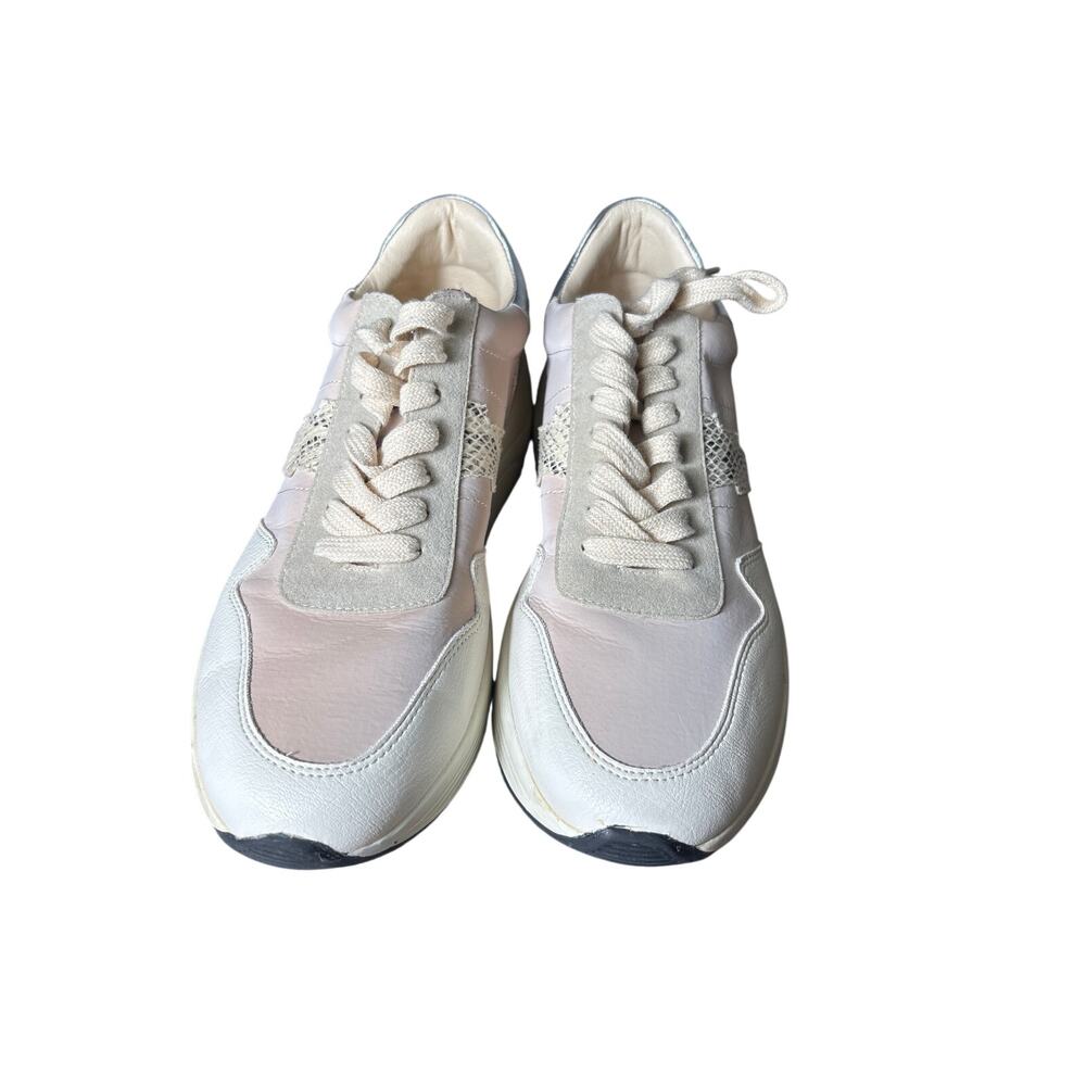 NWOB White Raven Pink White Silver Fashion Sneaker Sz 8.5